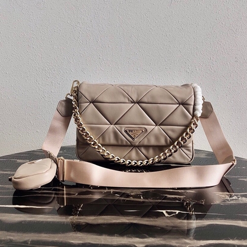 프라다 나파 가죽 패치워크 숄더백 1BD291-1 MX