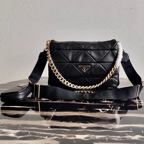 프라다 나파 가죽 패치워크 숄더백 1BD291-2 MX