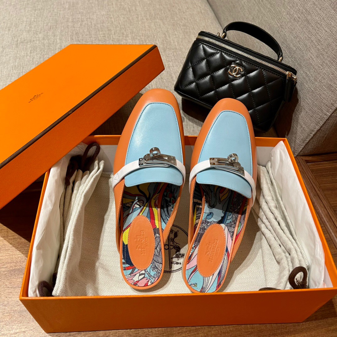 에르메스 2022 여성용 뮬 슬리퍼 WA611 S8