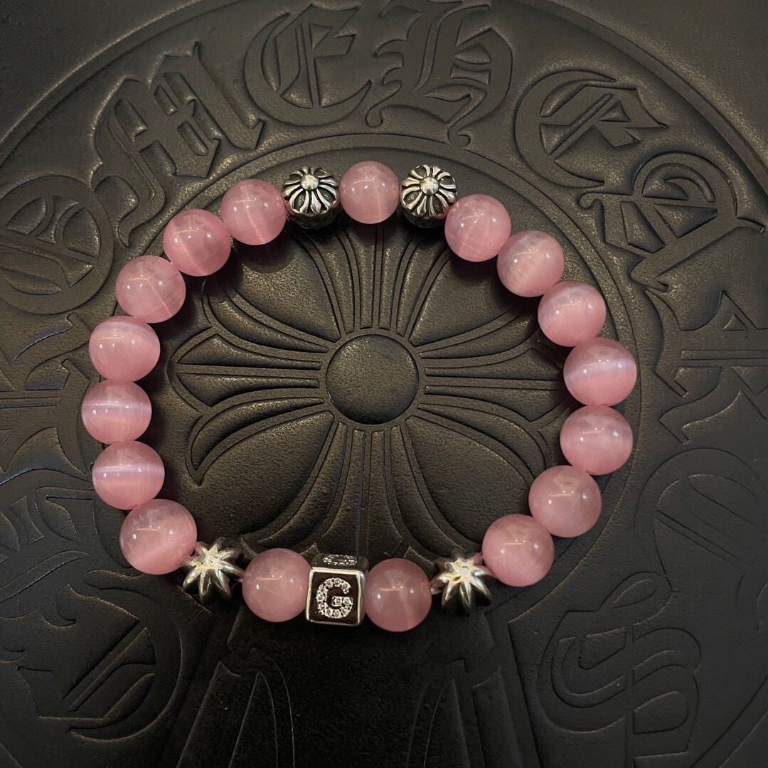 크롬하츠 24SS 로고 진주 팔찌 SN957 AGG