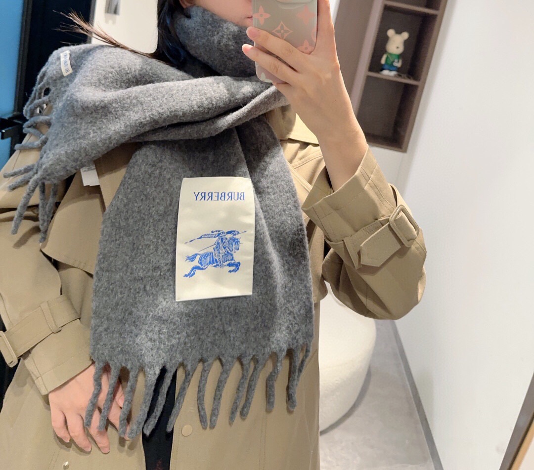 버버리 모헤어 스카프 SN1103 SG1_A