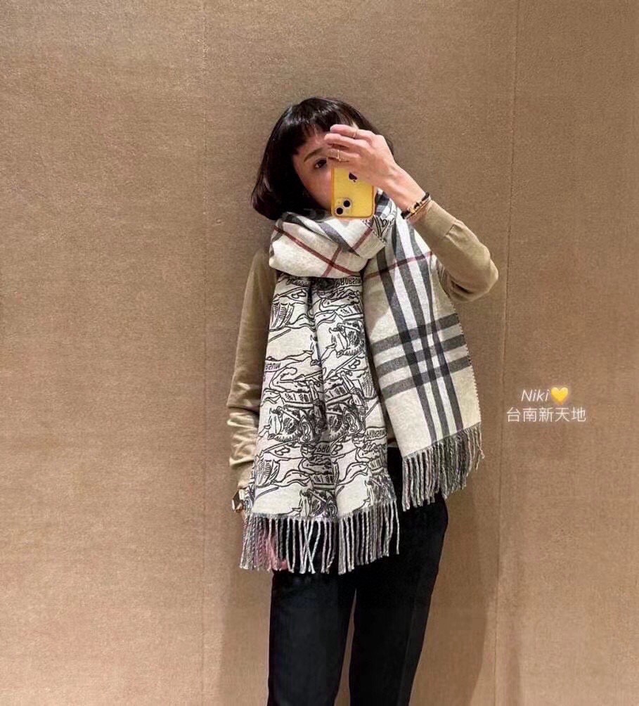 버버리 캐시미어 스카프 SN1105 SG1_A
