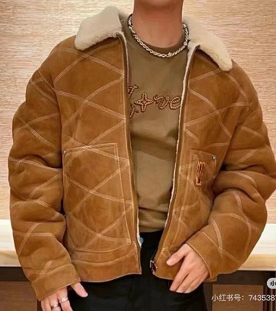 루이비통 2024 남성용 양가죽 모피일체자켓 LV1463 HD