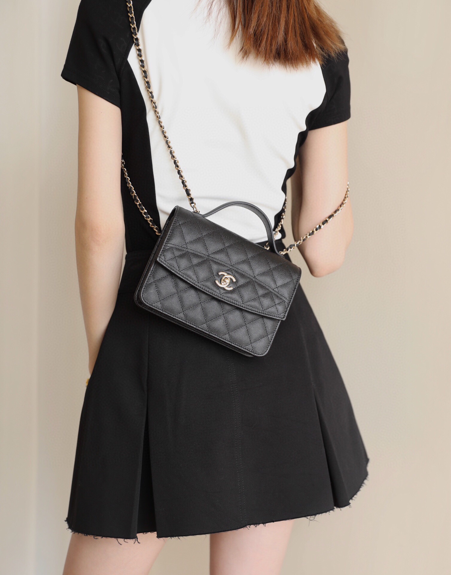 [홍콩명품.CHANEL] 샤넬 탑핸들 플랩백 CN271 XC