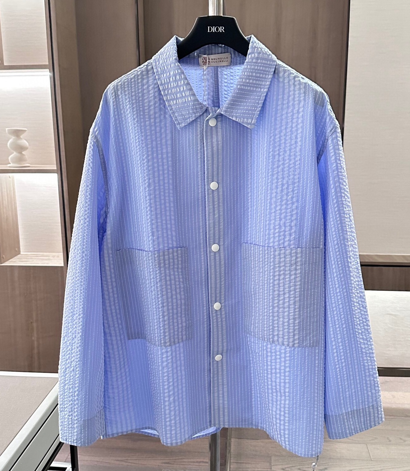 브루넬로 쿠치넬리 2025 남성용 셔츠 BL1124 HD
