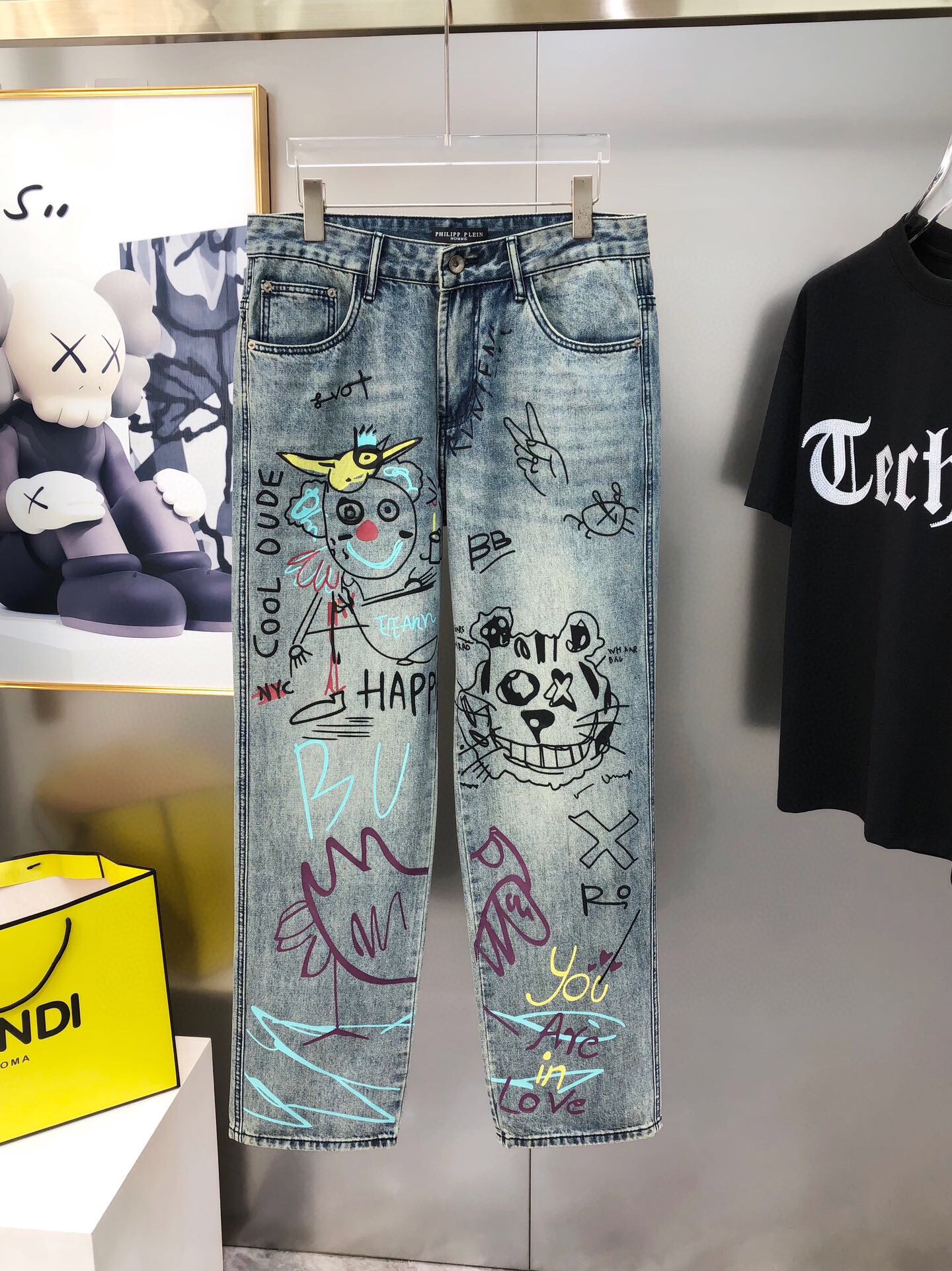 필립플레인 2025 남성용 청바지 PP004 PD 스트레이트