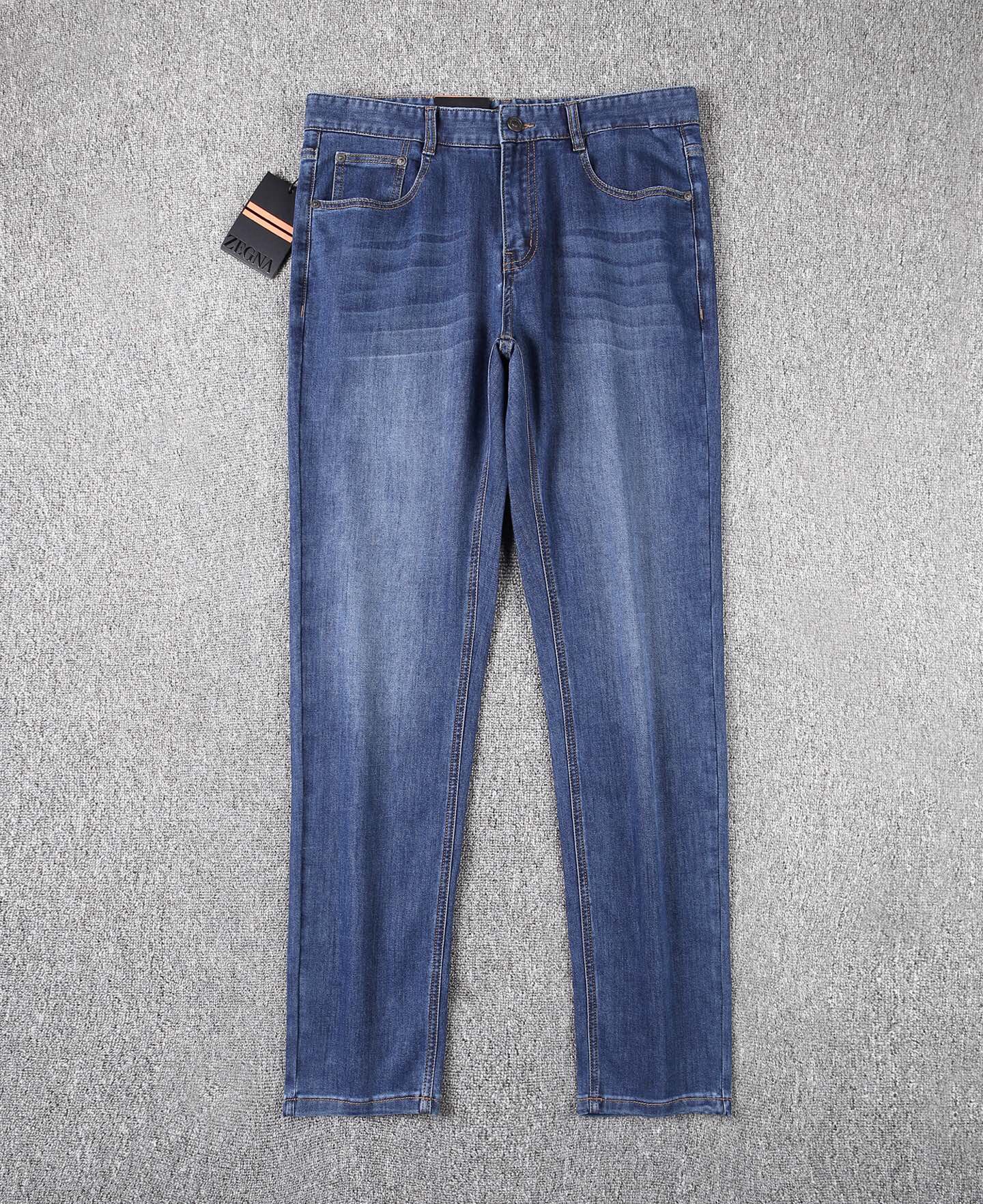 제냐 2025 남성용 청바지 ZN472 YB 스트레이트