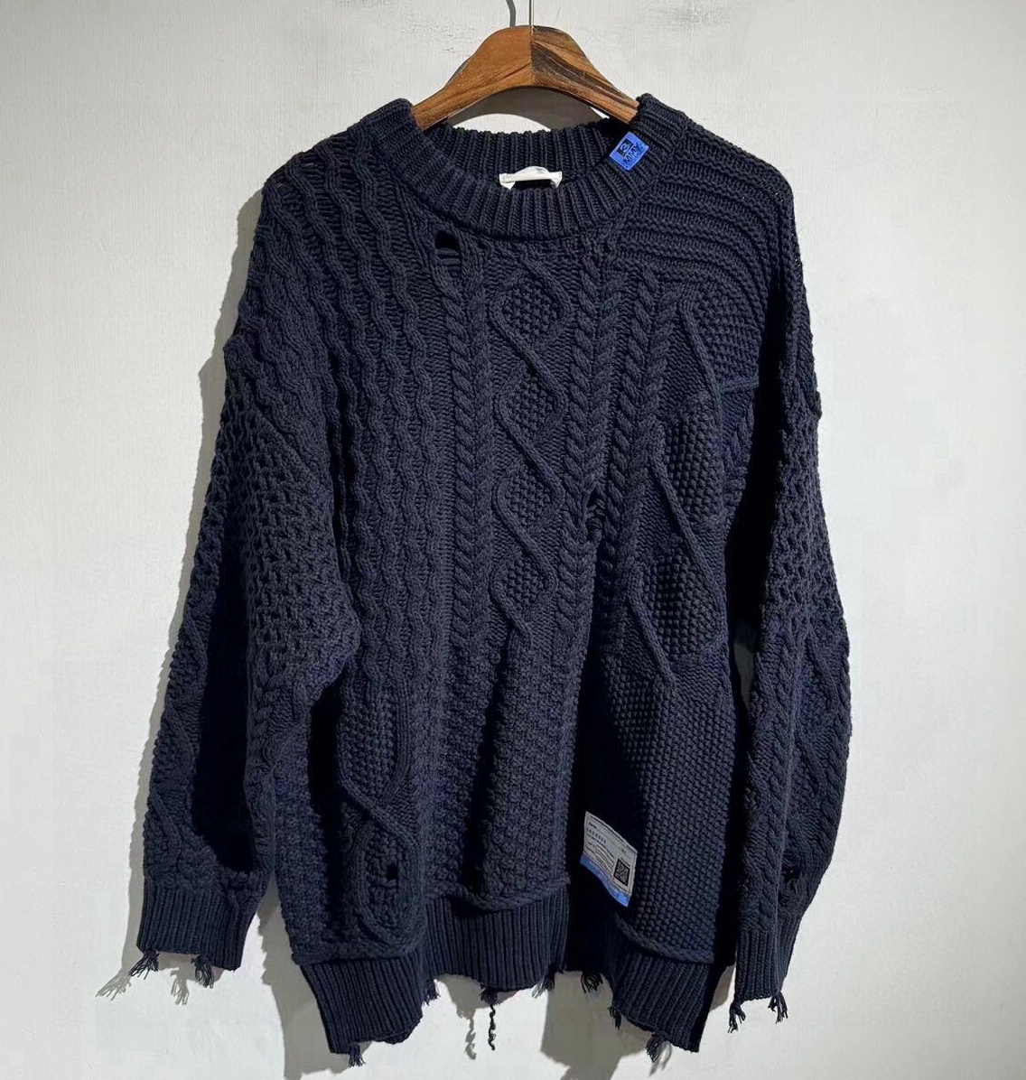 메종미하라야스히로 2025 남성용 니트 풀오버  2컬러 GT003  HD