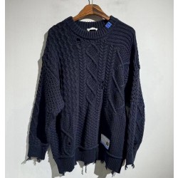 메종미하라야스히로 2025 남성용 니트 풀오버  2컬러 GT003  HD