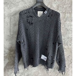 메종미하라야스히로 2025 남성용 니트 풀오버   GT011  HD