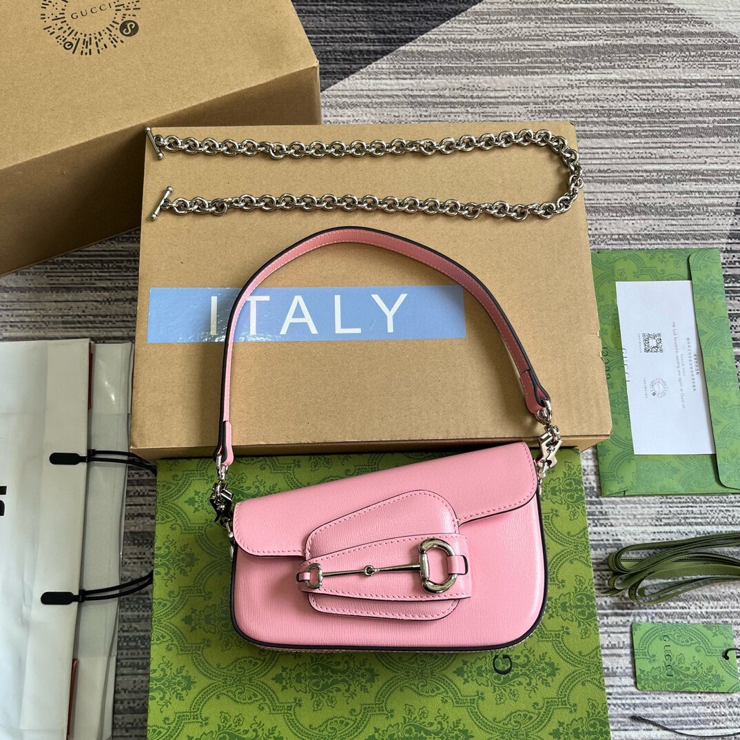 구찌 홀스빗 1955 미니 숄더백 774209 NMW 핑크