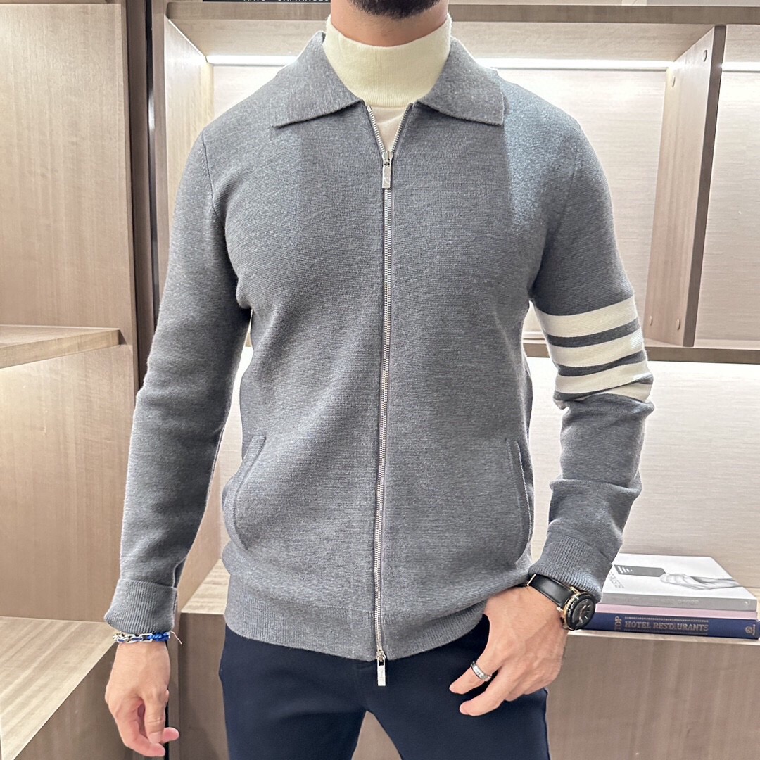 톰브라운 2025 남성용 울 가디건 TB1166 HD