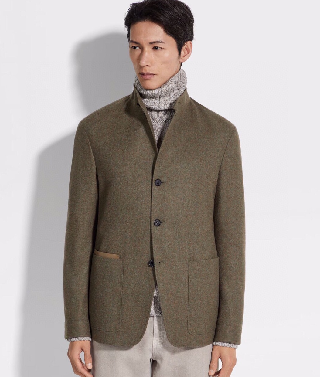 제냐 2025 남성용 (캐시미어+잠사) 정장자켓 ZN493 YB