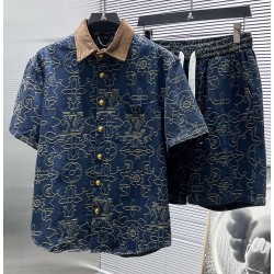 루이비통 2025 남성용 반팔세트 LV1729 PD