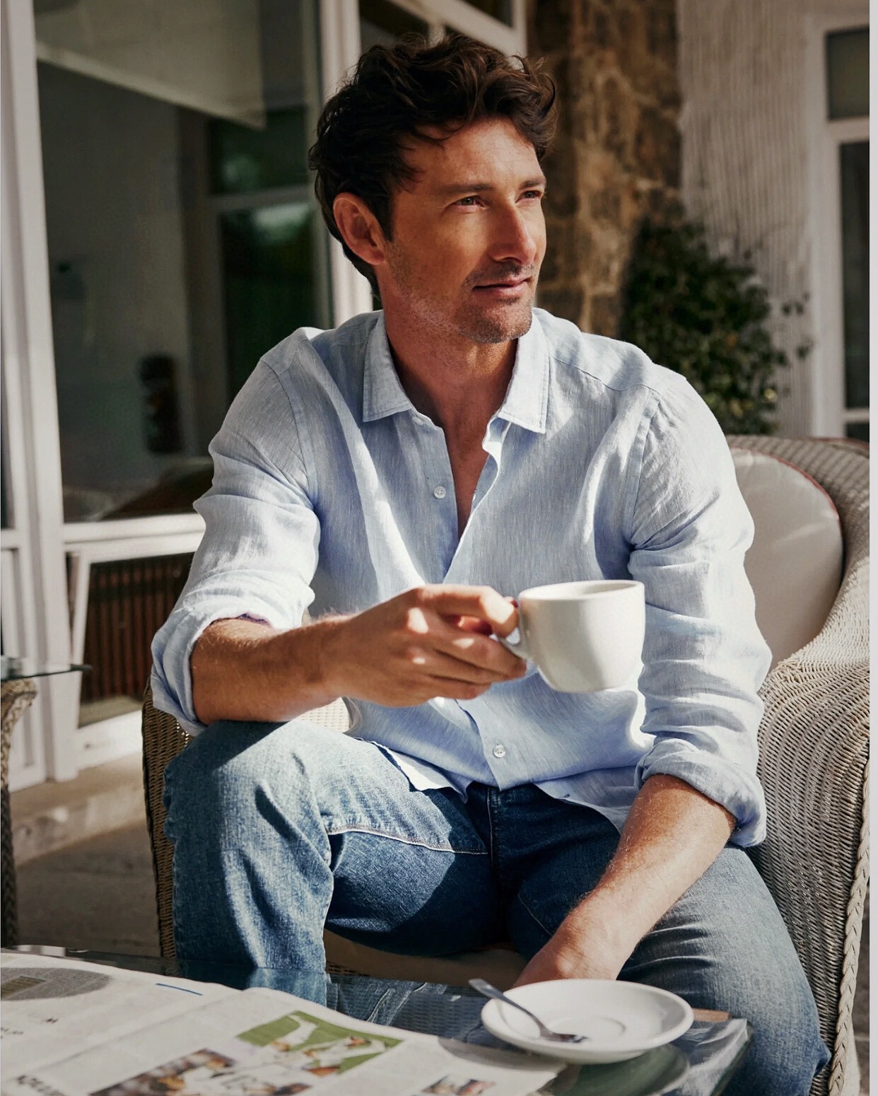 로로피아나 2025 남성용 셔츠 LP302 HD