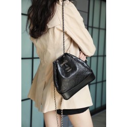 [홍콩명품.CHANEL] 샤넬 A94485 블랙 카프스킨 가브리엘 스몰 체인 백팩  GD