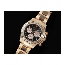 ROLEX 로렉스 롤렉스 데이토나 126505 크로노 로즈골드 로즈골드/블랙 다이얼, 메탈밴드