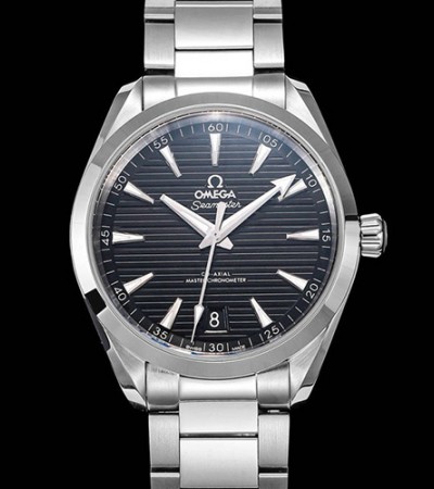[홍콩명품시계.OMEGA] 오메가 시마스터 씨마스터 아쿠아 테라 크로노미터션 블랙 다이얼 41mm 남성용 시계