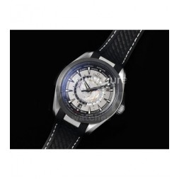 [홍콩명품시계.OMEGA] 오메가 아쿠아테라 GMT 월드타이머 43mm 티타늄 블랙 세라믹 베젤 그레이 다이얼