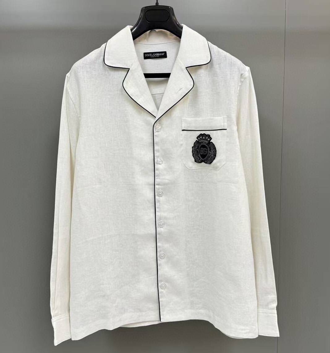 [홍콩명품] 돌체앤가바나 2025 남성용 린넨 셔츠 DG401 HD 홍콩명품의류,구매대행,온라인명품