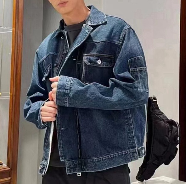 [홍콩명품,SACAI] 사카이 2025 로고 데님 청자켓, GT089 HD 홍콩명품의류,구매대행,온라인명품