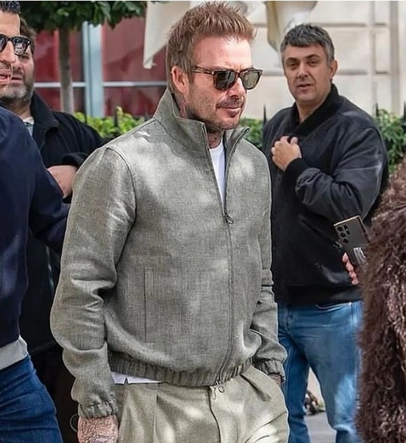 [홍콩명품.Loro Piana] 베컴 로로피아나 25SS 로고 린넨 봄버 자켓 (2컬러), LP343 HD, 홍콩명품의류,구매대행,온라인명품