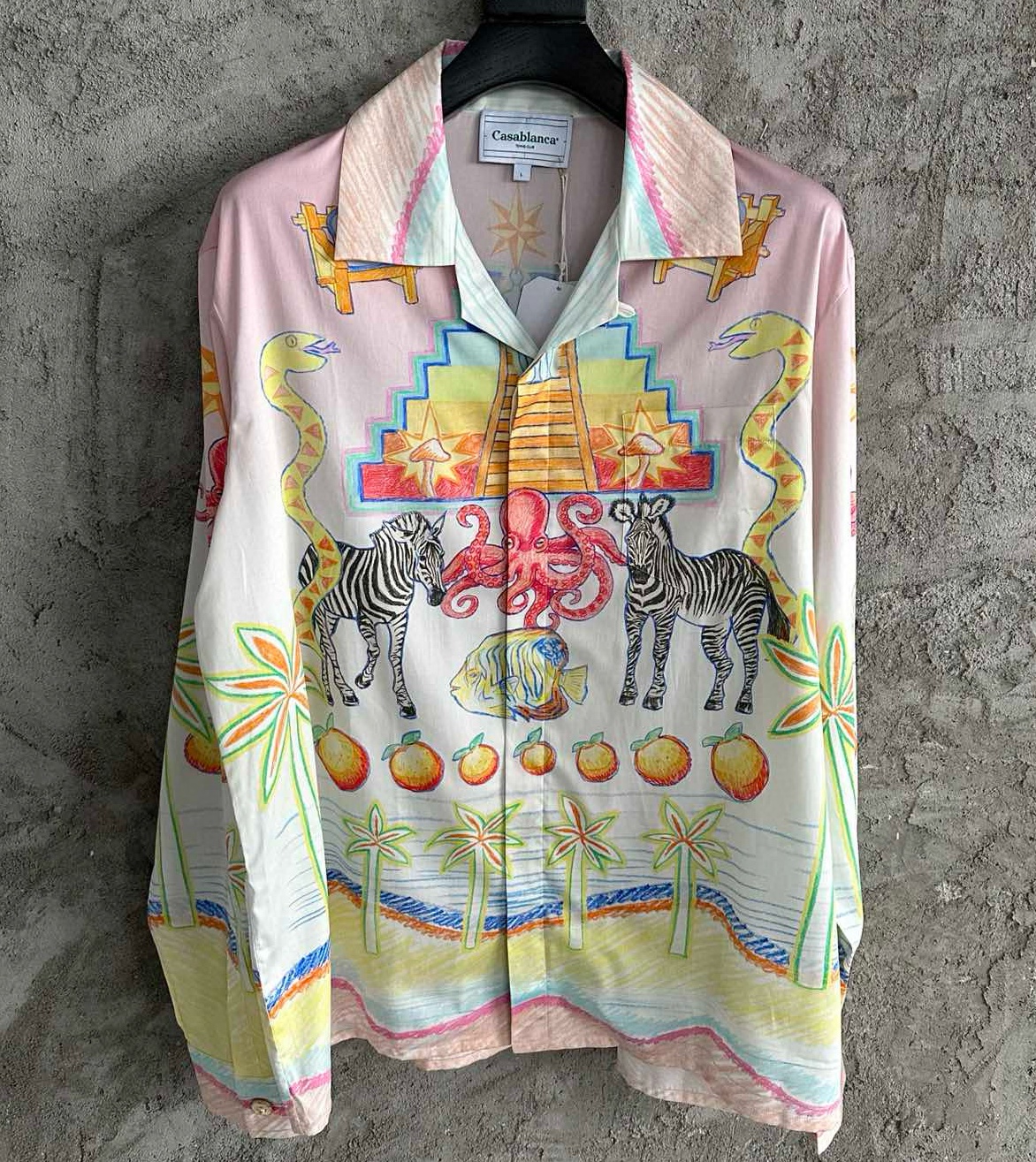 [홍콩명품.CSSABLANCA] 카사블랑카 2025 남성용 실크 셔츠 GT164 HD 홍콩명품의류,구매대행,온라인명품