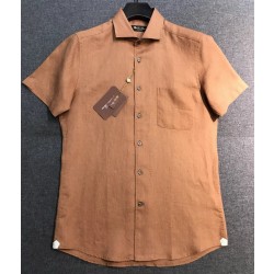 [홍콩명품.Loro Piana] 로로피아나 2025 린넨 반팔셔츠 LP487 HD 홍콩명품의류,구매대행,온라인명품