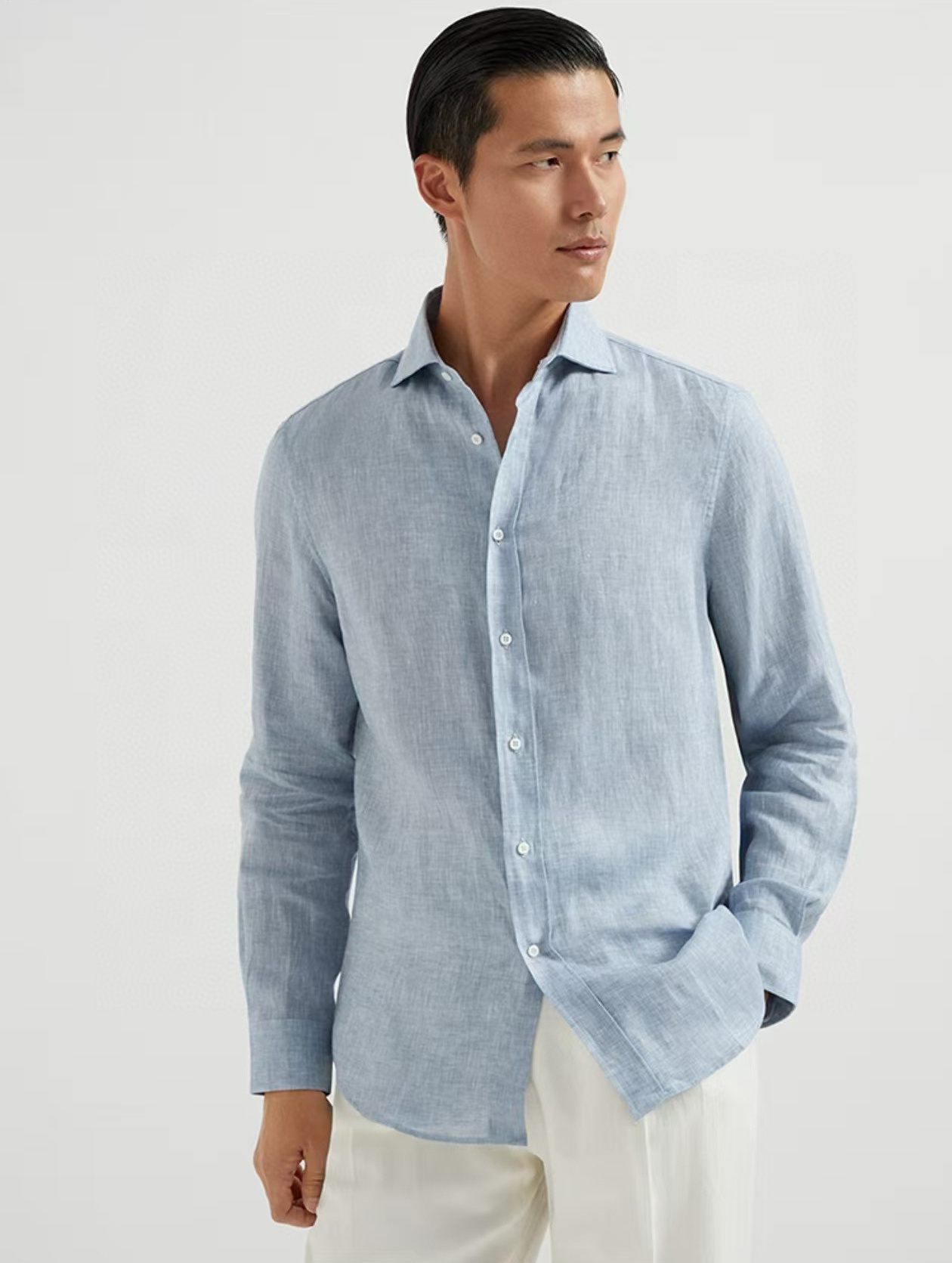 [홍콩명품.BRUNELLO CUCINELLI]브루넬로 쿠치넬리 2025 남성용 린넨셔츠 BL1232 YB 홍콩명품의류,구매대행,온라인명품