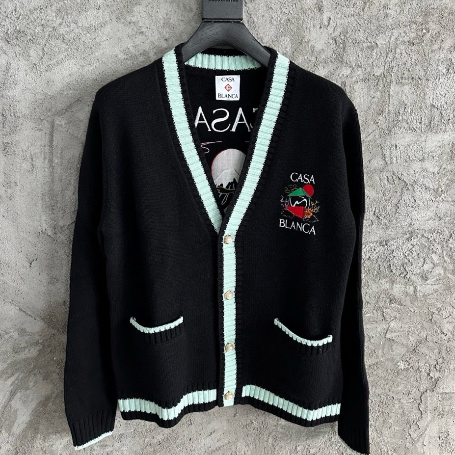 [홍콩명품.CSSABLANCA] 카사블랑카 2025 남성용 울 가디건 GT199 HD 홍콩명품의류,구매대행,온라인명품