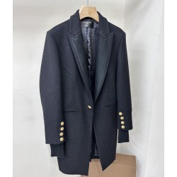 [홍콩명품.BALMAIN] 발망 25SS 로고 패턴 울 코트  BM038 HD 홍콩명품의류,구매대행,온라인명품