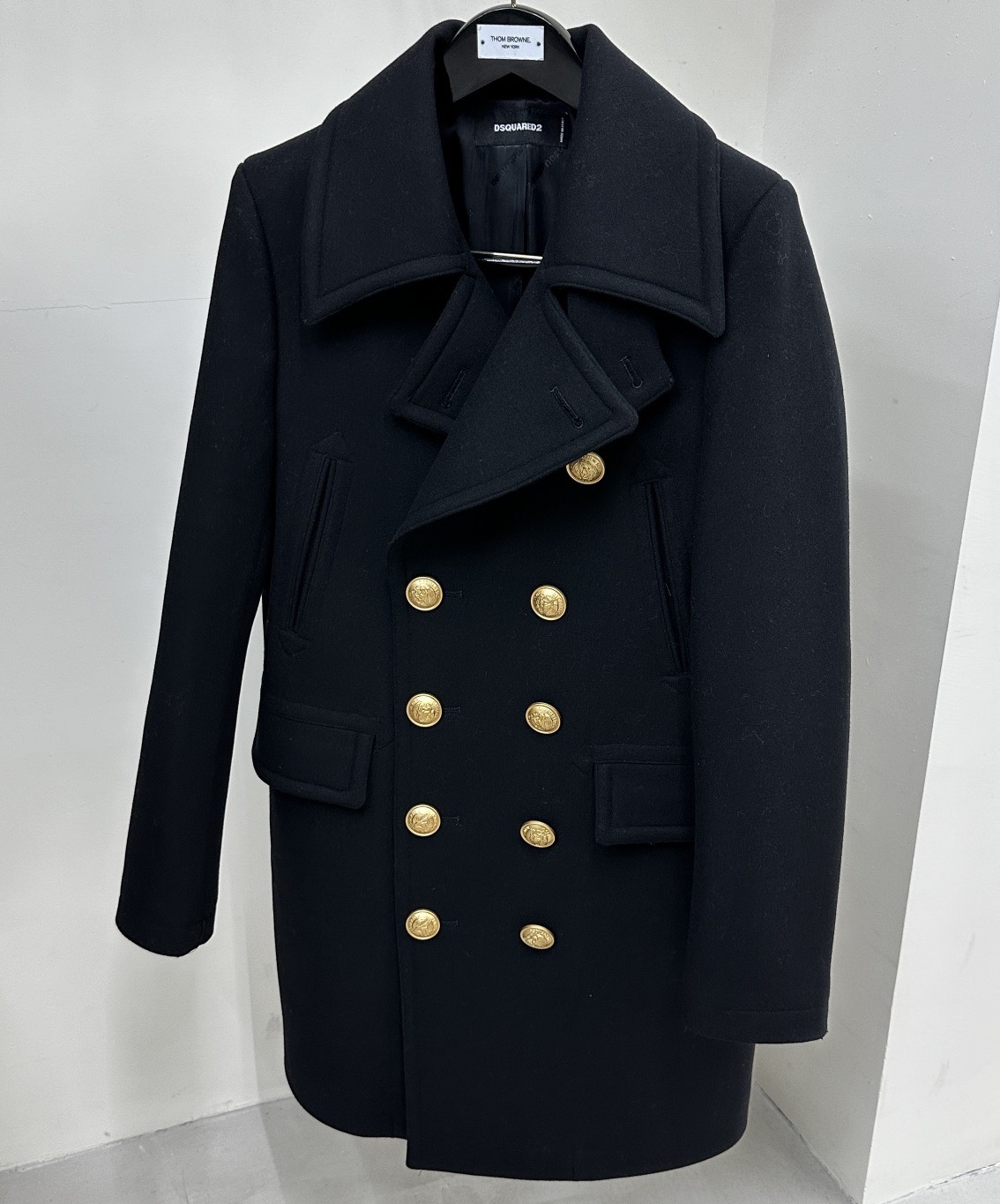 디스퀘어드 2025 남성용 울코트 DQ020 HD