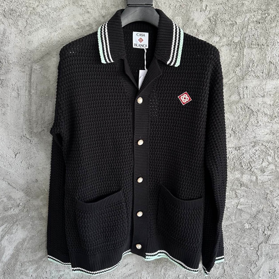 [홍콩명품.CSSABLANCA] 카사블랑카 2025 남성용 울 가디건 GT1254 HD 홍콩명품의류,구매대행,온라인명품