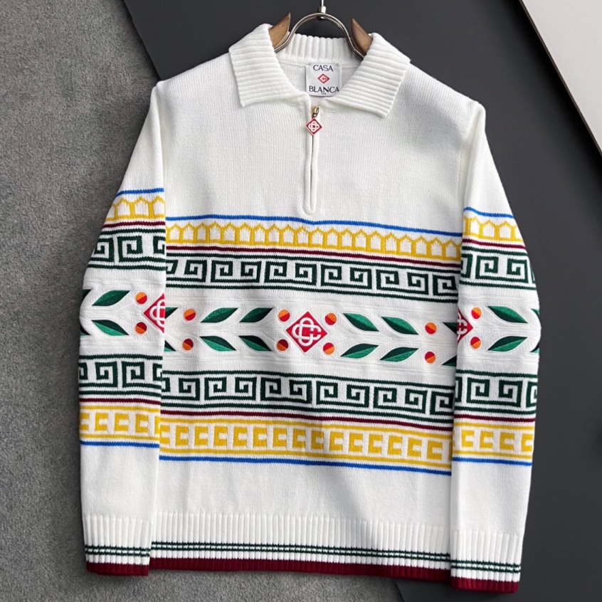 [홍콩명품.CSSABLANCA] 카사블랑카 2025 남성용 울 풀오버 GT1255 HD 홍콩명품의류,구매대행,온라인명품