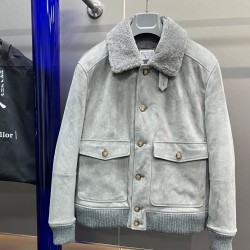 [홍콩명품.BRUNELLO CUCINELLI]브루넬로 쿠치넬리 2025 남성용 모피일체 양가죽 자켓 BL1277 HD 홍콩명품의류,구매대행,온라인명품