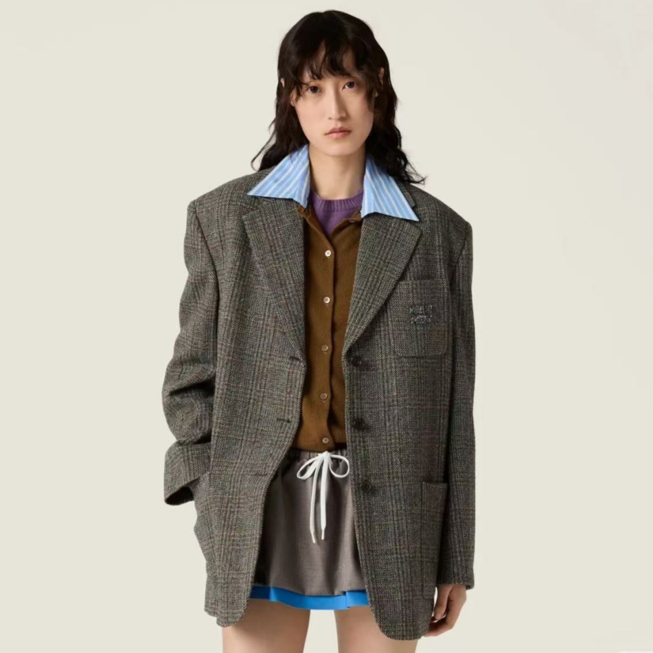 [홍콩명품 MIU MIU] 미우미우 2025 여성용 수트자켓 WA5770 JS-A 홍콩명품의류,구매대행,온라인명품