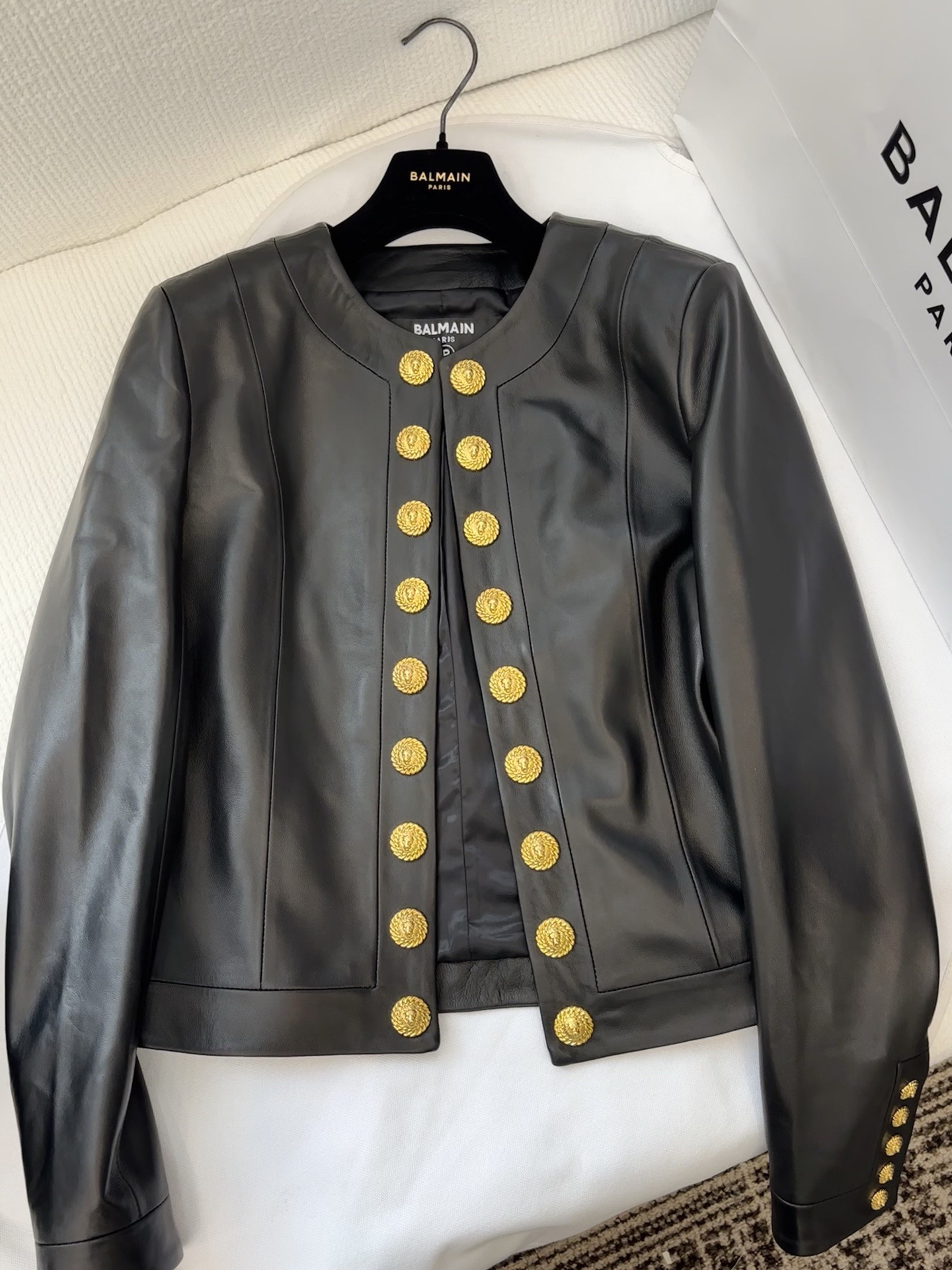 [홍콩명품.BALMAIN] 발망 25SS 로고 패턴 양가죽자켓  WA5868 JS 홍콩명품의류,구매대행,온라인명품