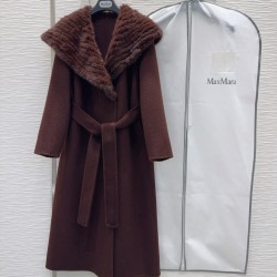 [홍콩명품.MAXMARA] 막스마라  2025 여성용 +캐시미어+밍크퍼코트 WA5954 JS 홍콩명품의류,구매대행,온라인명품