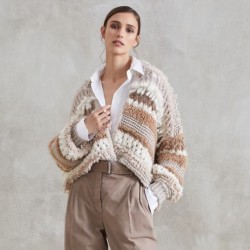 [홍콩명품.BRUNELLO CUCINELLI]브루넬로 쿠치넬리  2025 여성 울혼방 가디건 WA5970 JS 홍콩명품의류,구매대행,온라인명품