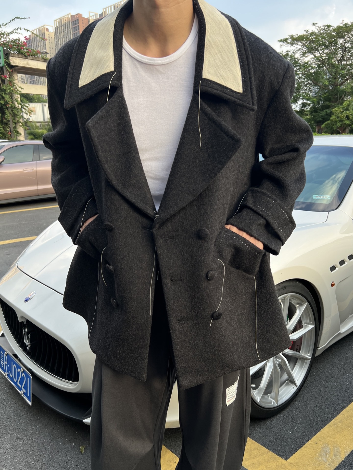 [홍콩명품.MAISON MARGIELA]메종마르지엘라 2025 남성용 울혼방 코트 MM087 HD 홍콩명품의류,구매대행,온라인명품