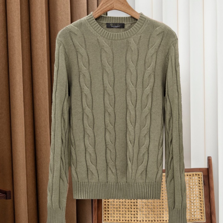 [홍콩명품.loro piana]로로피아나 2025 남성용 울+캐시미어 풀오버LP675 YB 홍콩명품의류,구매대행,온라인명품