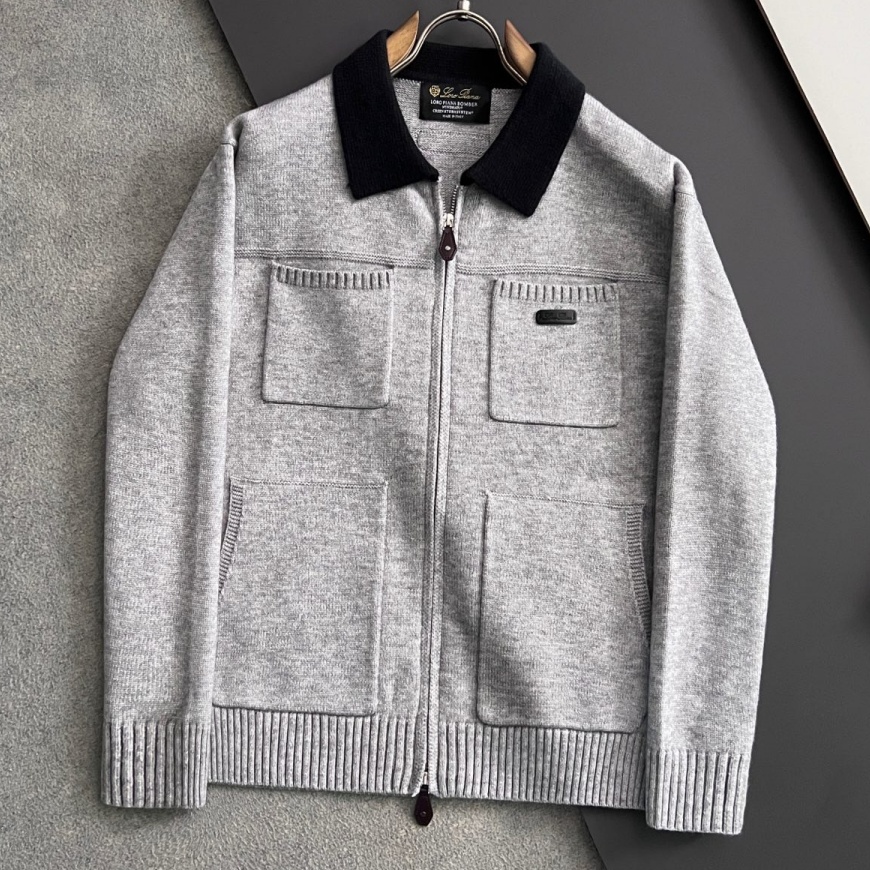 [홍콩명품.loro piana] 로로피아나 2025 남성용 울혼방 가디건 LP718 YB 홍콩명품의류,구매대행,온라인명품