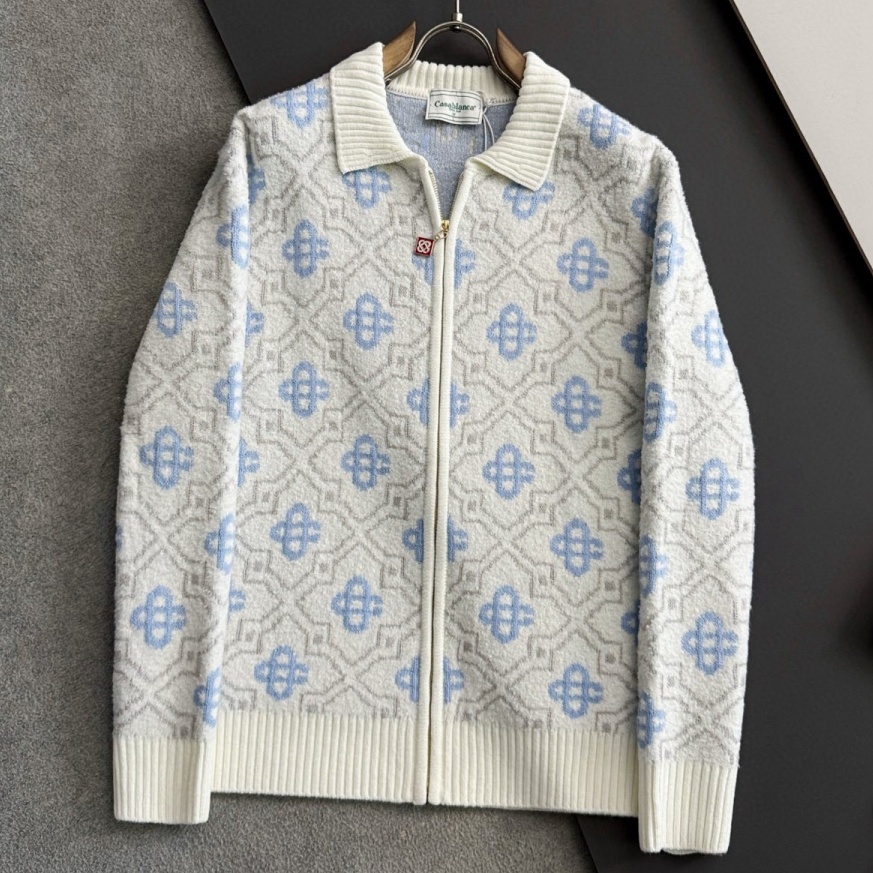 [홍콩명품.CSSABLANCA] 카사블랑카 2025 남성용 울 가디건 GT1329 HD 홍콩명품의류,구매대행,온라인명품