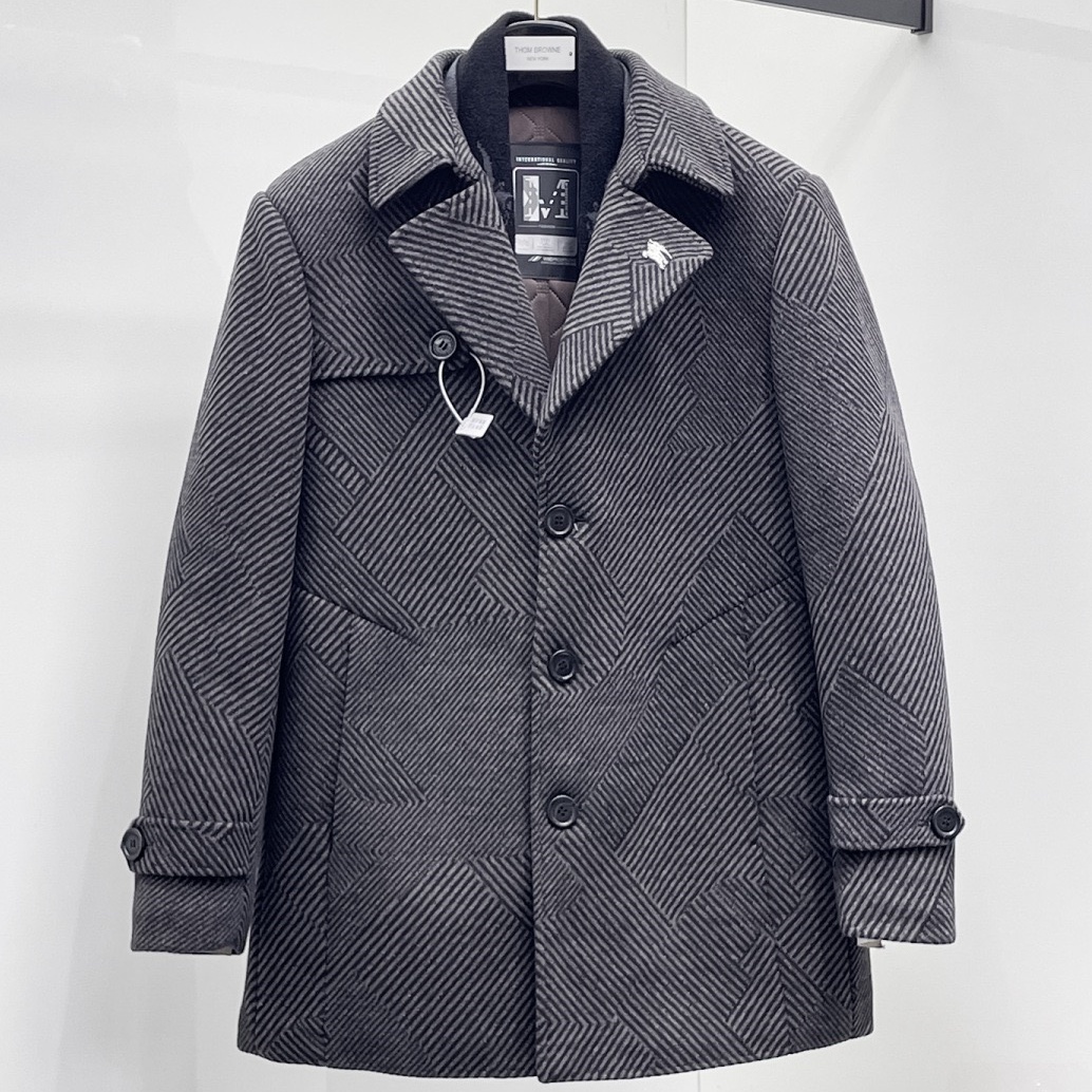 [홍콩명품.BURBERRY] 버버리 2025 남성용 울코트 BU1458 PD 홍콩명품의류,구매대행,온라인명품