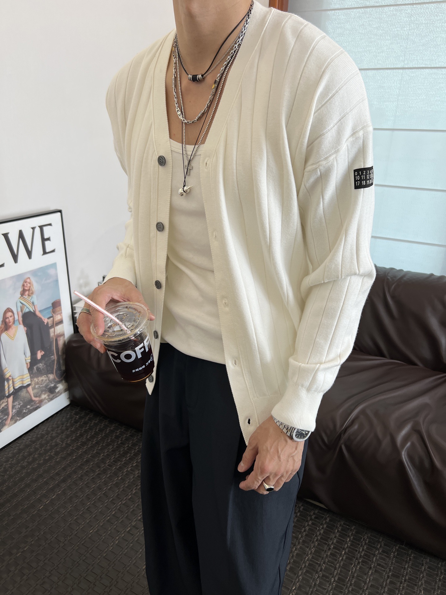 [홍콩명품.MAISON MARGIELA] 메종마르지엘라 2025 남성용 니트 가디건 MM100 HD 홍콩명품의류,구매대행,온라인명품