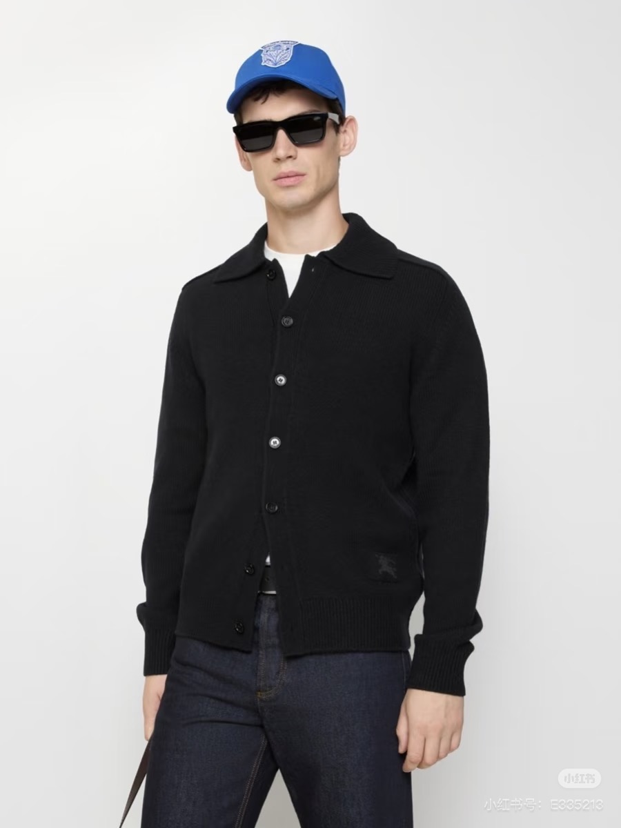 [홍콩명품.BURBERRY] 버버리 2025 남성용 울혼방 가디건 BU1466 HD 홍콩명품의류,구매대행,온라인명품