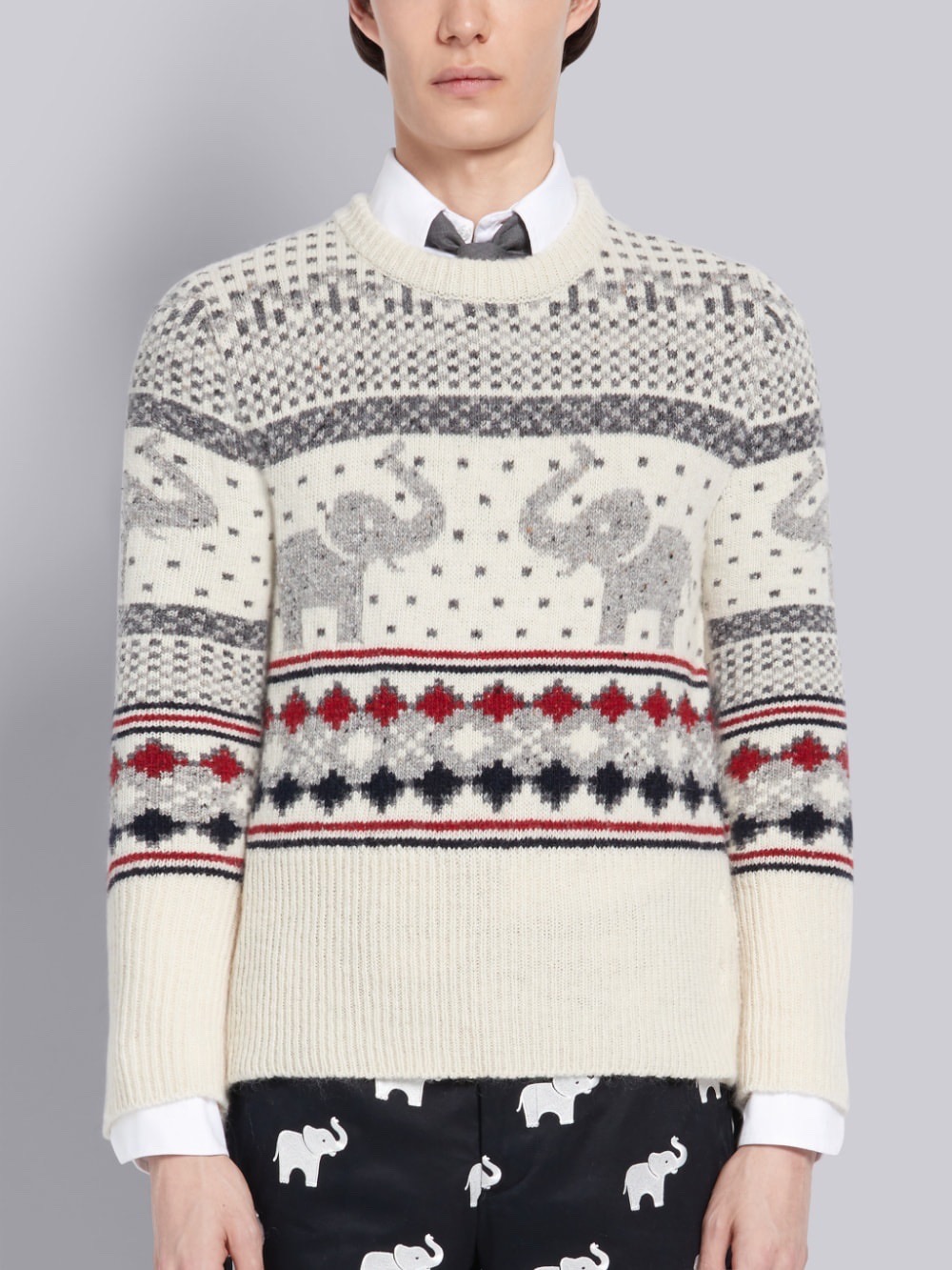[홍콩명품.THOM BROWNE ] 톰 브라운 2026 남성용 니트 풀오버 TB1376 AGG 홍콩명품의류,구매대행,온라인명품