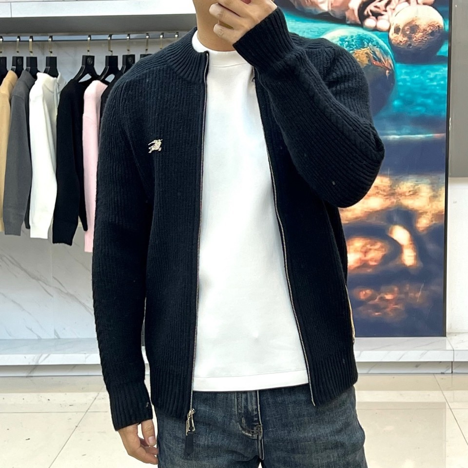 [홍콩명품.BURBERRY] 버버리 2026 남성용 울혼방 가디건 BU1523 PD 홍콩명품의류,구매대행,온라인명품