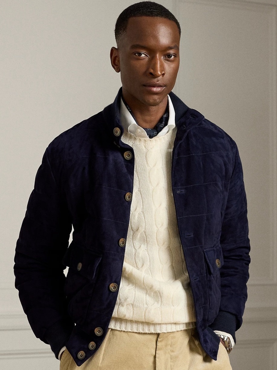 [홍콩명품.Ralph lauren] 랄프로렌 2026 남성용 스웨이드 구스다운 패딩자켓 GC400 HD 홍콩명품의류,구매대행,온라인명품