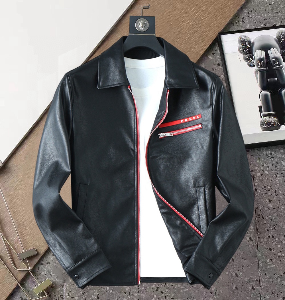 [홍콩명품.PRADA] 프라다 2026 남성용 PU가죽 자켓 PD1736 ZW 홍콩명품의류,구매대행,온라인명품